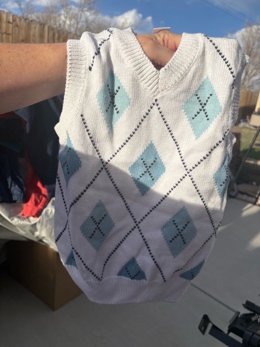 Gymboree White Knit Toddler Sweater Vest